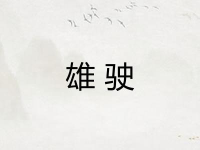 雄驶 雄驶