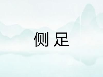 侧足