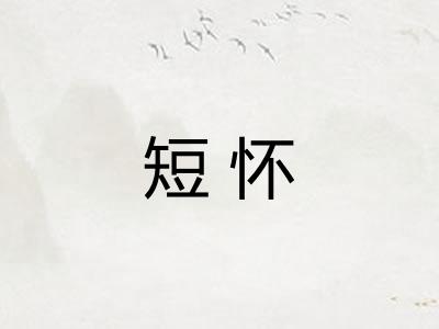 短怀 短怀