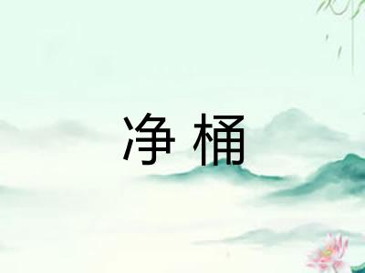 净桶 净桶
