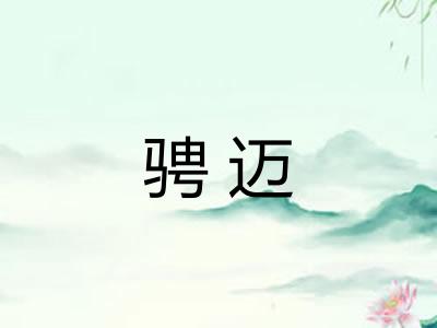 骋迈 骋迈