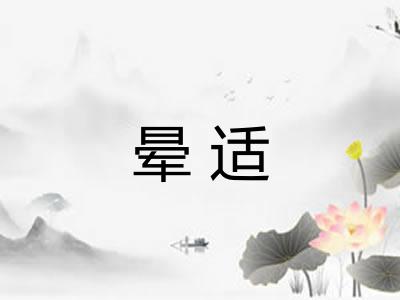 晕适