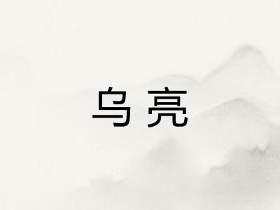 乌亮 乌亮