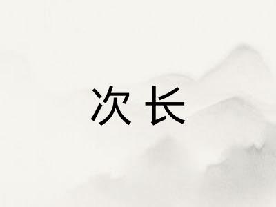 次长 次长