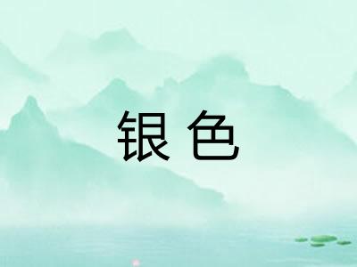 银色 银色