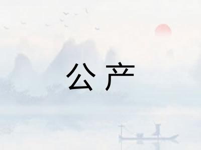 公产 公产