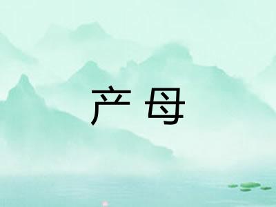 产母 产母