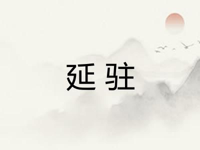 延驻 延驻