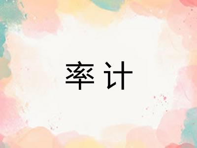 率计 率计
