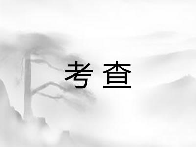 考查
