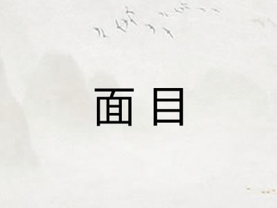 面目
