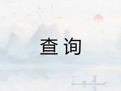 查询 查询