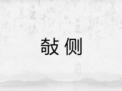 敧侧