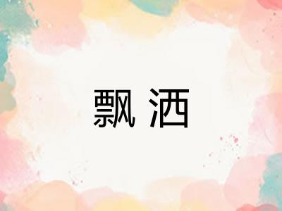 飘洒 飘洒