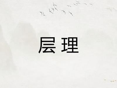 层理