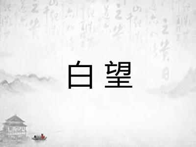 白望