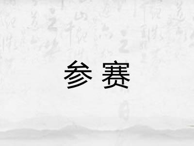 参赛 参赛