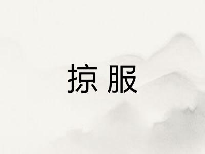 掠服