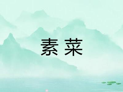 素菜