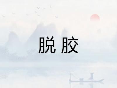 脱胶 脱胶