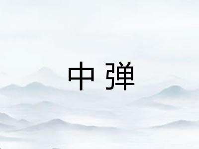 中弹