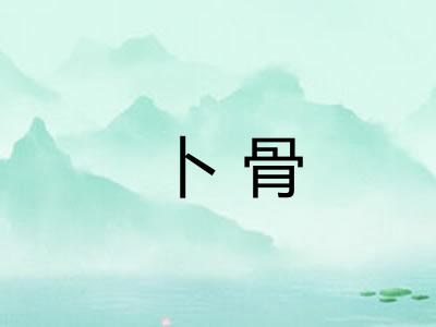 卜骨 卜骨