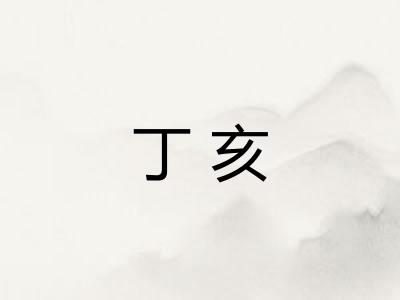 丁亥 丁亥
