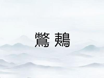鷩鴺 鷩鴺