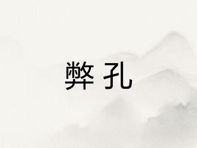 弊孔 弊孔
