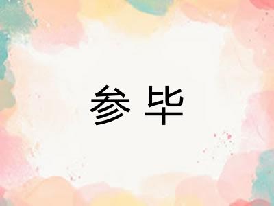 参毕
