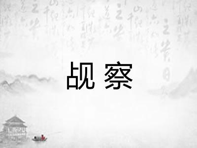 觇察 觇察