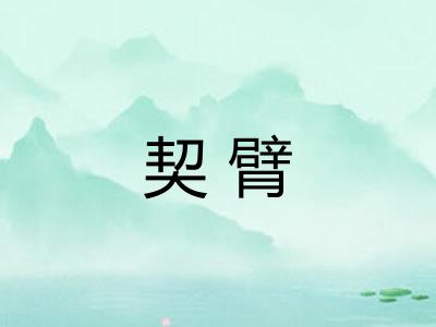 契臂