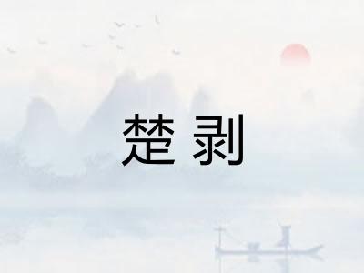 楚剥