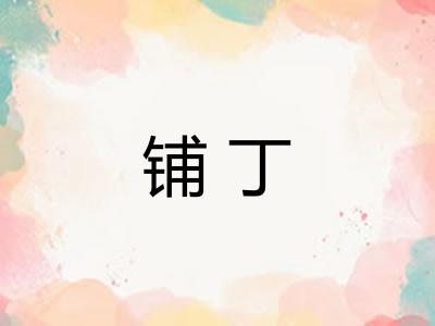铺丁 铺丁
