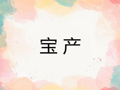宝产 宝产