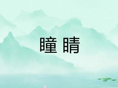 瞳睛 瞳睛