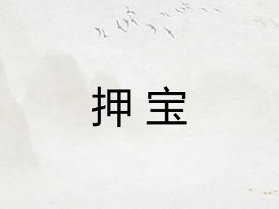 押宝 押宝