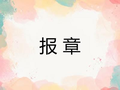 报章 报章