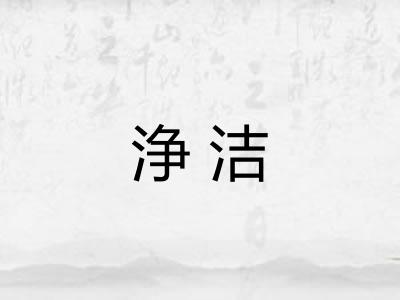 浄洁 浄洁