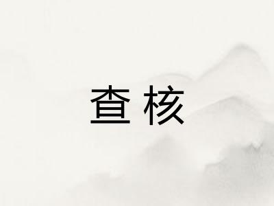 查核