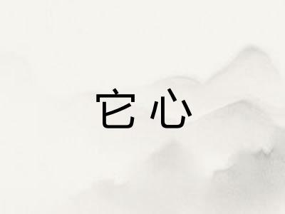 它心