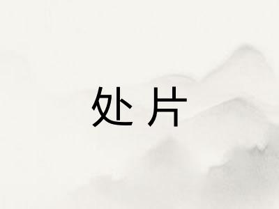 处片 处片