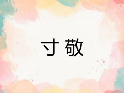 寸敬 寸敬