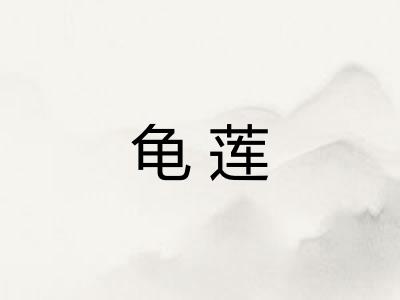 龟莲