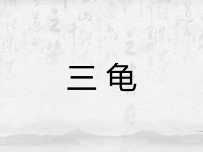 三龟