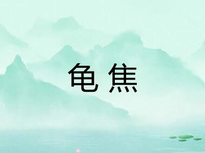 龟焦 龟焦