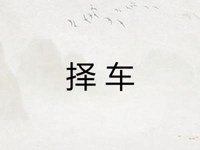 择车