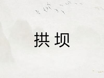 拱坝 拱坝