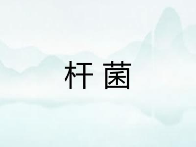 杆菌 杆菌