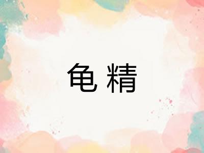 龟精
